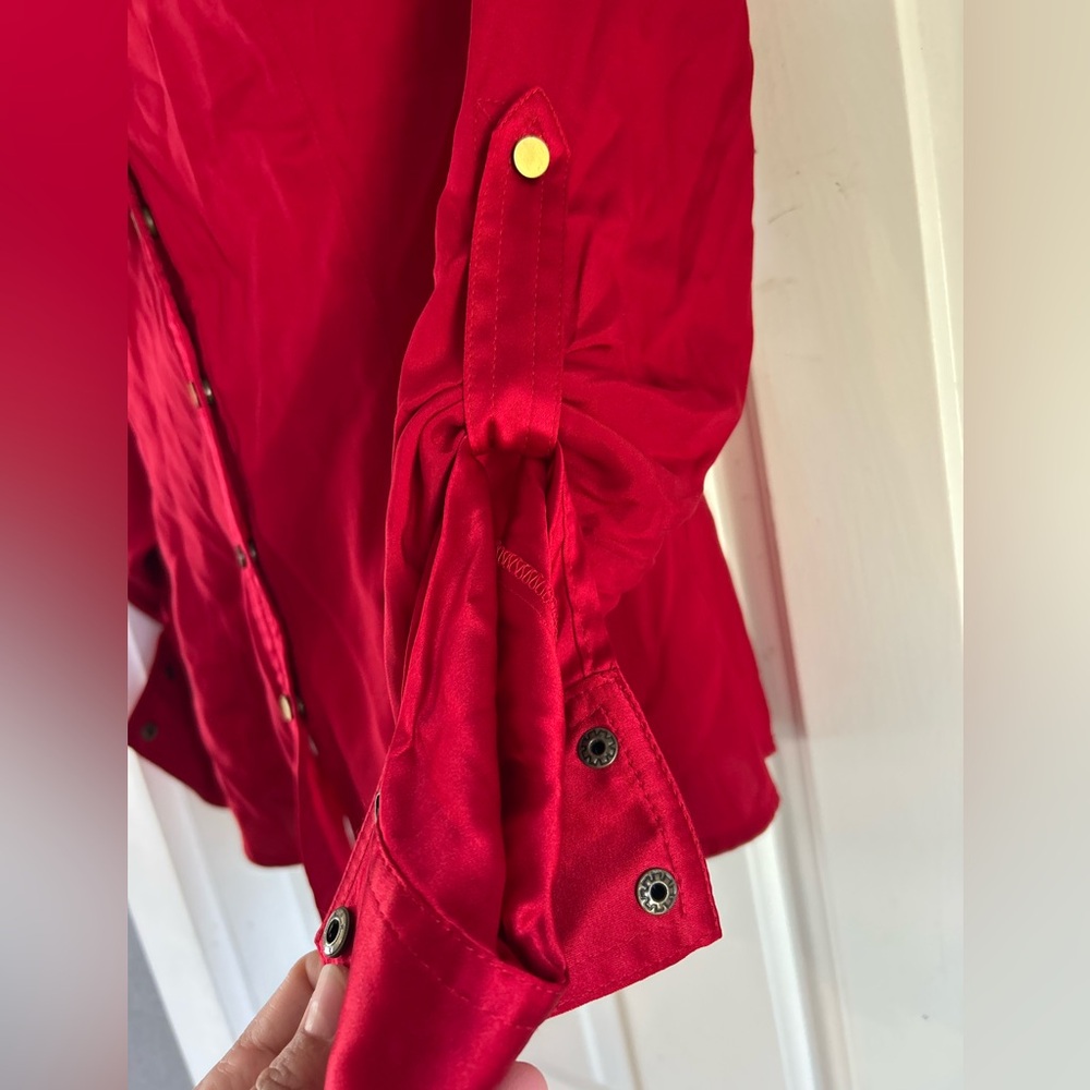 Cache Red Women's Button-Down Shirt - image 5